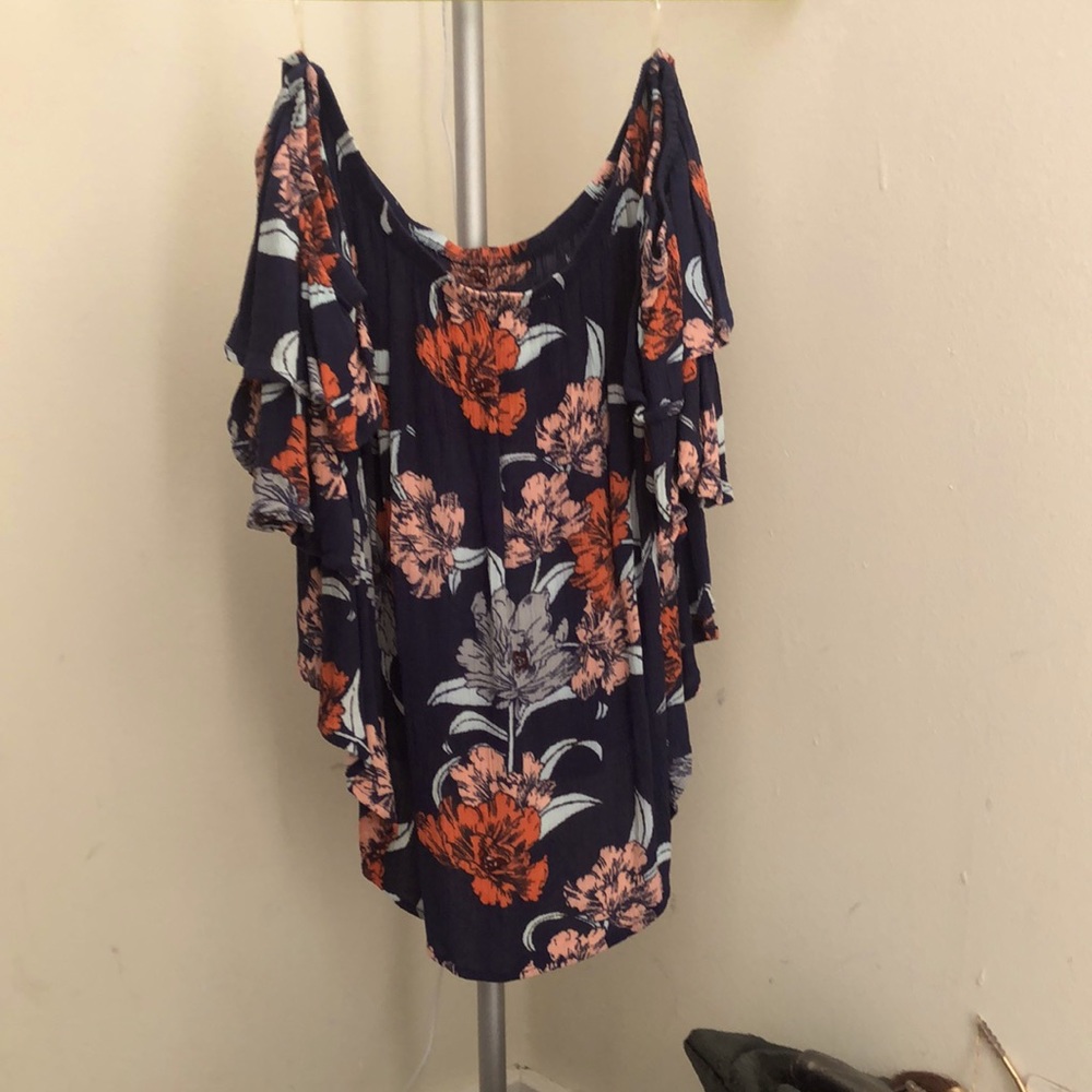 Floral Off the Shoulder Shirt